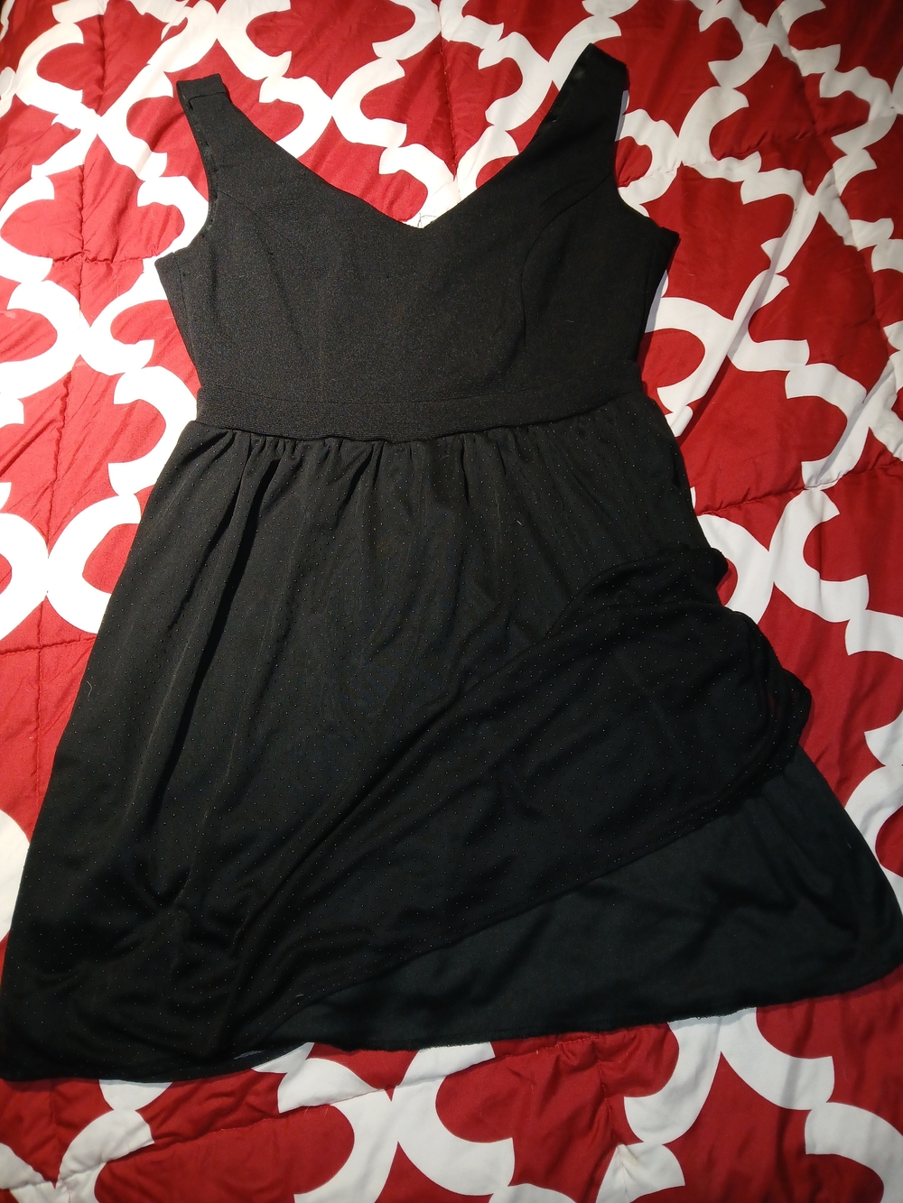 BeBop Black Sleeveless V-Neck Mini Dress